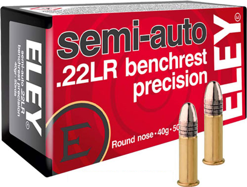 ELEY PRECISION 22LR 40GR SEMI – AUTO BENCHREST 50RD 100BX/CS