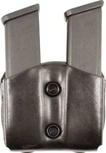 DESANTIS DOUBLE MAG POUCH OWB – LEATHER SIG P365 BLACK