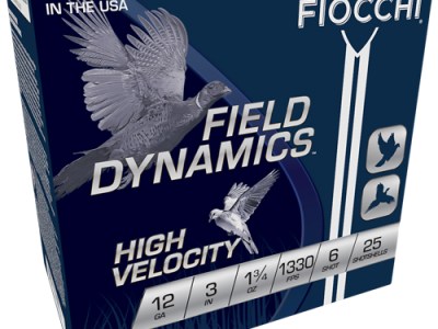 FIOCCHI 12GA 3″ 1-3/4OZ #6 – 1330FPS 25RD 10BX/CS