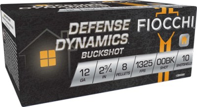 FIOCCHI 12GA 2.75″ 00 BUCK – 10RD 25BX/CS