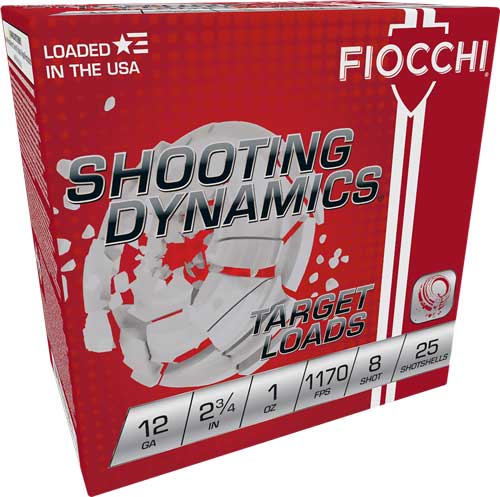 FIOCCHI 12GA 2.75″ 1OZ #8 – 1170FPS 250RD CASE LOT