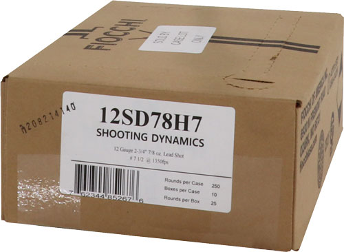 FIOCCHI 12GA 2.75″ 7/8OZ #7.5 – 1350FPS 250RD CASE LOT