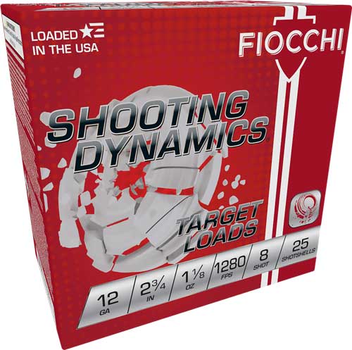 FIOCCHI 12GA 2.75″ 1-1/8OZ #8 – 1280FPS 250RD CASE LOT