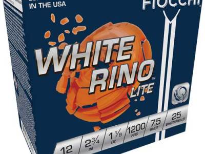 FIOCCHI WHITE RINO 12GA 2.75″ – 1-1/8OZ #7.5 1200FPS 250RD CAS