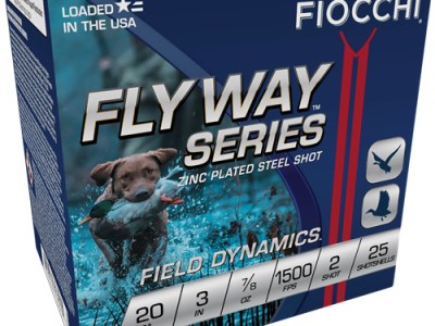 FIOCCHI FLYWAY 20GA 3″ 7/8OZ – #2 1500FPS 25RD 10BX/CS