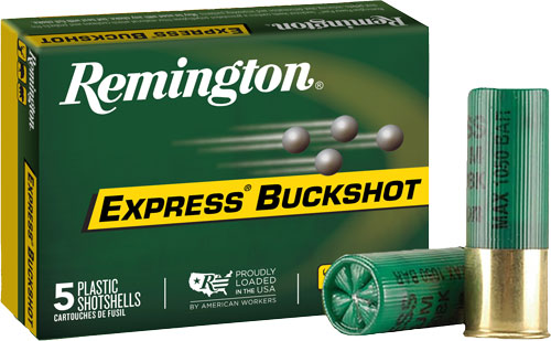 REMINGTON BUCKSHOT 12GA 3″ – 00 BUCK 15 PELLETS 5RD 50BX/CS