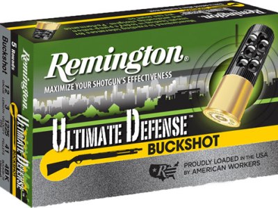 REMINGTON ULTIMATE DEFENSE – 12GA 3″ #4 BUCK 5RD 20BX/CS