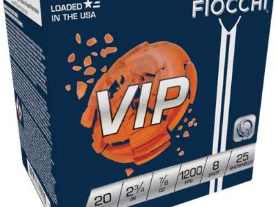 FIOCCHI VIP 20GA 2.75″ 7/8OZ – #8 1200FPS 250RD CASE LOT