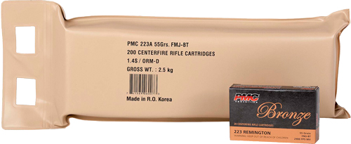 PMC 223 REM 55GR FMJ-BT – 200RD BATTLE PACK  5BP/CS