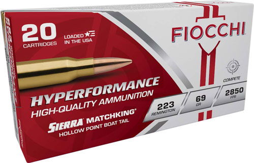 FIOCCHI 223 REM 69GR – MATCHKING HPBT 20RD 10BX/CS