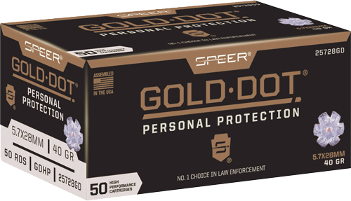 SPEER GOLD DOT 5.7X28 40GR – GDHP 50RD 10BX/CS