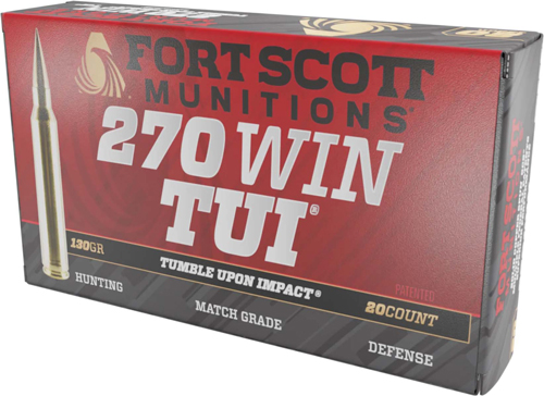 FORT SCOTT 270 WIN 130GR TUI – SOLID COPPER 20RD 10BX/CS