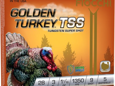 FIOCCHI GOLDEN TURKEY TSS 28GA – 3″ 1-1/16OZ #9 5RD 10BX/CS