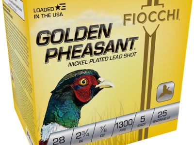 FIOCCHI GOLDEN PHEASANT 28GA – 2.75″ 7/8OZ #5 25RD 10BX/CS