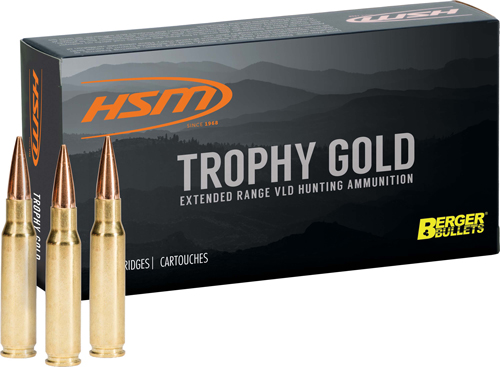 HSM TROPHY GOLD 28 NOSLER – 168GR BERGER VLD 20RD 20BX/CS