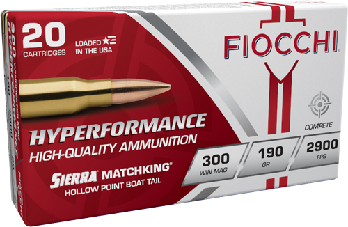 FIOCCHI 300 WIN MAG 190GR HPBT – 20RD 10BX/CS