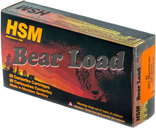 HSM BEAR 357 MAXIMUM 180GR – RNFP 20RD 25BX/CS