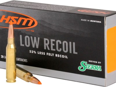 HSM LOW RECOIL 6.5 CM 140GR – SBT 20RD 25BX/CS