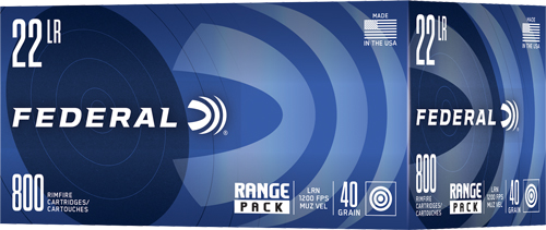 FEDERAL 22LR 40GR LEAD-RN – 1200FPS 800RD 4BX/CS
