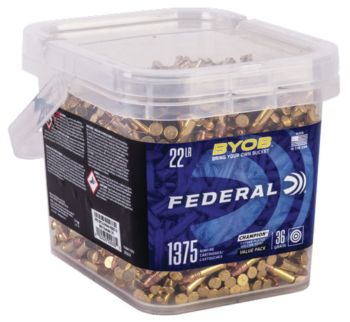 FEDERAL 22LR 36GR HP 1260FPS – 1375RD BUCKET 2BX/CS