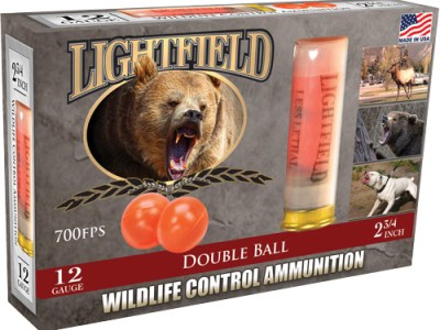LIGHTFIELD 12GA 2.75″ W/2 – RUBBER BALLS 5RD 10BX/CS