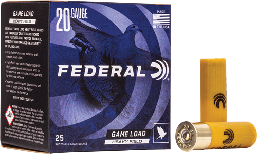 FEDERAL GAME LOAD 20GA 2.75″ – 1OZ #6 250RD CASE LOT