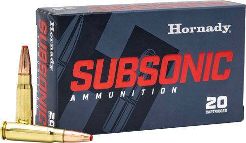 HORNADY SUBSONIC 45-70 GOV – 410GR SUB-X 20RD 10BX/CS