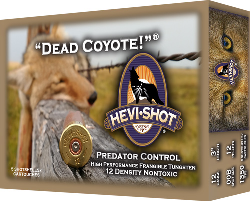 HEVI-SHOT DEAD COYOTE 12GA 3″ – 1-1/2OZ #T 10RD 10BX/CS