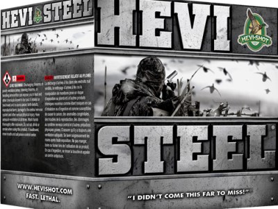 HEVI-SHOT HEAVY STEEL 20GA – 3″ 7/8OZ #3 25RD 10BX/CS