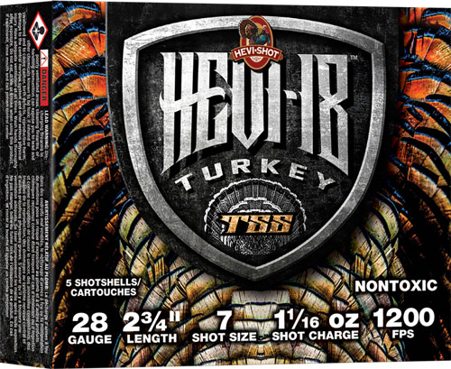 HEVI-SHOT HEAVY 18 TSS 28GA – 3″ 1-1/16OZ #7 5RD 10BX/CS