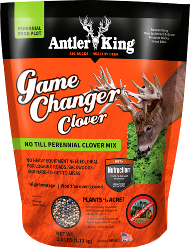 ANTLER KING GAME CHANGER – CLOVER 2.5# PERENIAL 1/4 ACRE