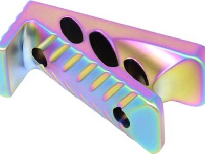 GUNTEC AR15 MICRO ANGLE GRIP – RAINBOW PVD COATED