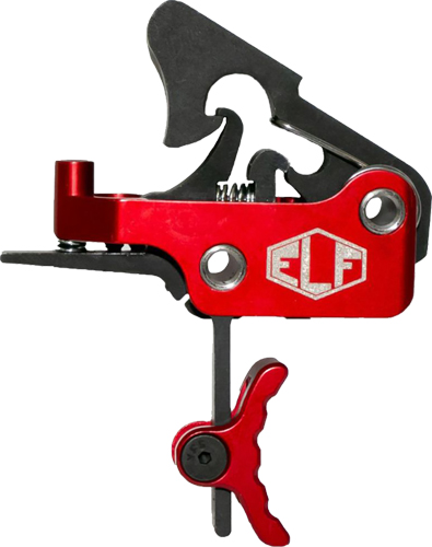 ELFTMANN TRIGGER APEX AR-15 – CURVED ADJ 2.75-7LBS RED