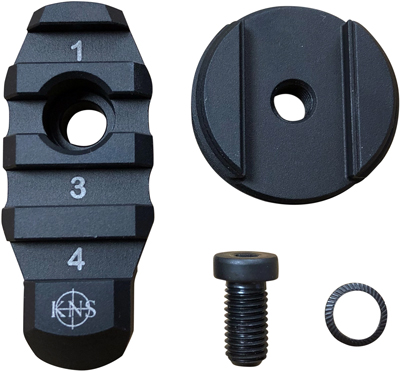 KNS STOCK ADAPTER W/FLANGE – AR BUFFER TO PICATINNY RAIL
