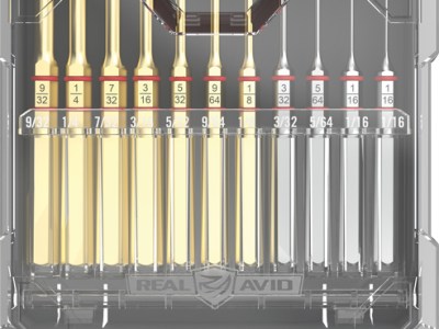 REAL AVID ACCU-PUNCH SET BRASS – 11 PIECE STANDARD PIN PUNCH