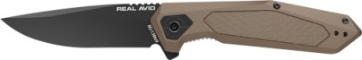 REAL AVID RAV-3 KNIFE ASSISTED – FOLDING 3.25″ BLADE TAN