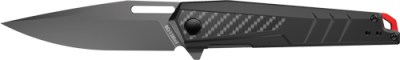 REAL AVID RAV-5 KNIFE ASSISTED – FOLDING 3.4″ BLD BLACK ALUM.