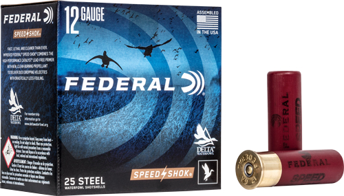 FEDERAL SPEED SHOK 12GA 3″ – 1-1/4OZ #BB 1450FPS 25RD 10B/C