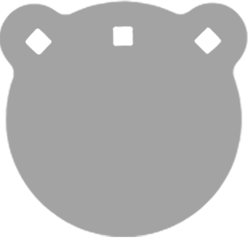 BASH TARGET AR500 GONG TARGET – ROUND 6″-1/2″ THICK