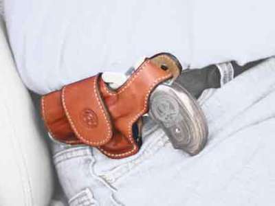 BOND ARMS DRIVING HOLSTER LH – THUMBSNAP LEATHER TAN