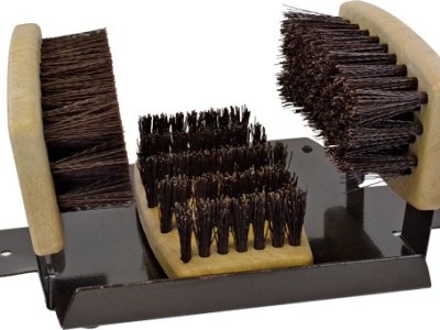 PSP BOOT BRUSH WITH SCRAPER