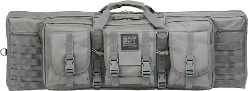 BULLDOG 36″ SINGLE TACTICAL CS – 3 LARGE ACCESSORY POCKETS GREY