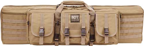 BULLDOG 36″ DOUBLE TACTICAL CS – 3 LARGE ACCESS POCKETS TAN