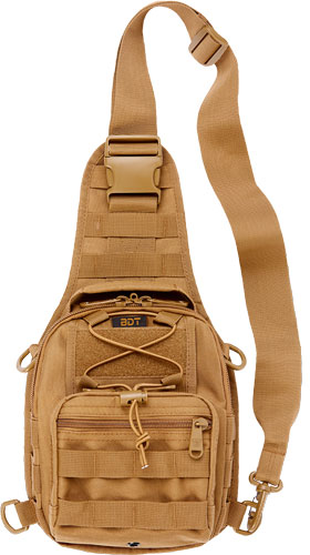 BULLDOG BDT X-SMALL SLING BAG` – W/MOLLE WEBBING TAN