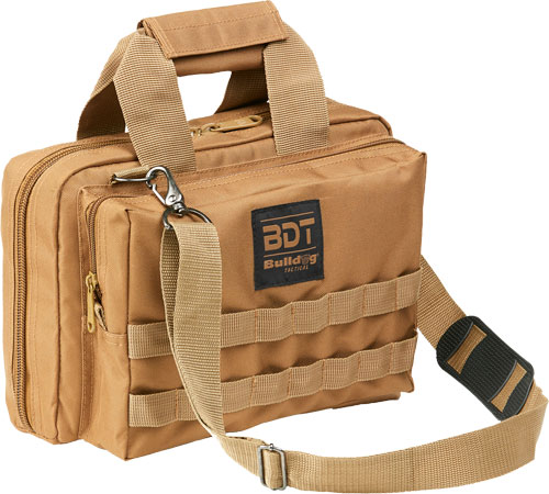 BULLDOG DELUXE 2 PISTOL RANGE – BAG W/MOLLE TAN