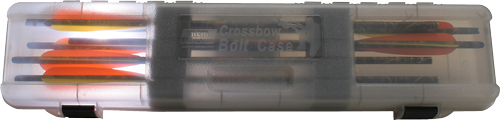 MTM CROSSBOLT CASE HOLDS 12 – BOLTS UP TO 23″ CLEAR SMOKE