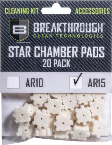 BREAKTHROUGH AR-15 STAR – CHAMBER PAD 20 PK W/ 8-32 ADTR