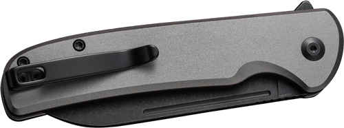 CIVIVI KNIFE CHEVALIER II 3.4″ – GRAY ALUM HANDLE/BLACK STNWSH