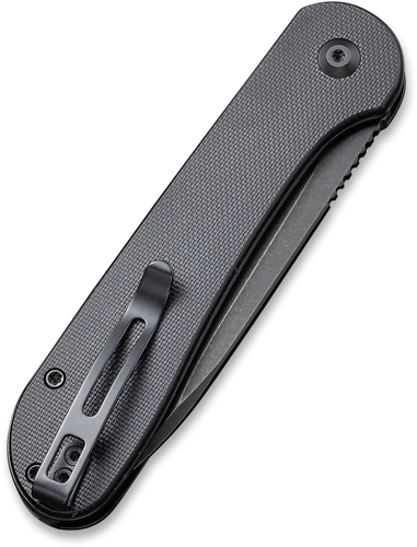 CIVIVI KNIFE ELEMENTUM 3.47″ – BLACK G-10/BLACK STONEWASH