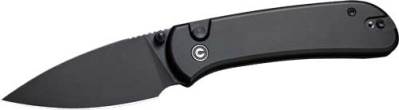 CIVIVI KNIFE QUIBIT 2.98″ BLK/ – BLK STONEWASH BUTTON LOCK